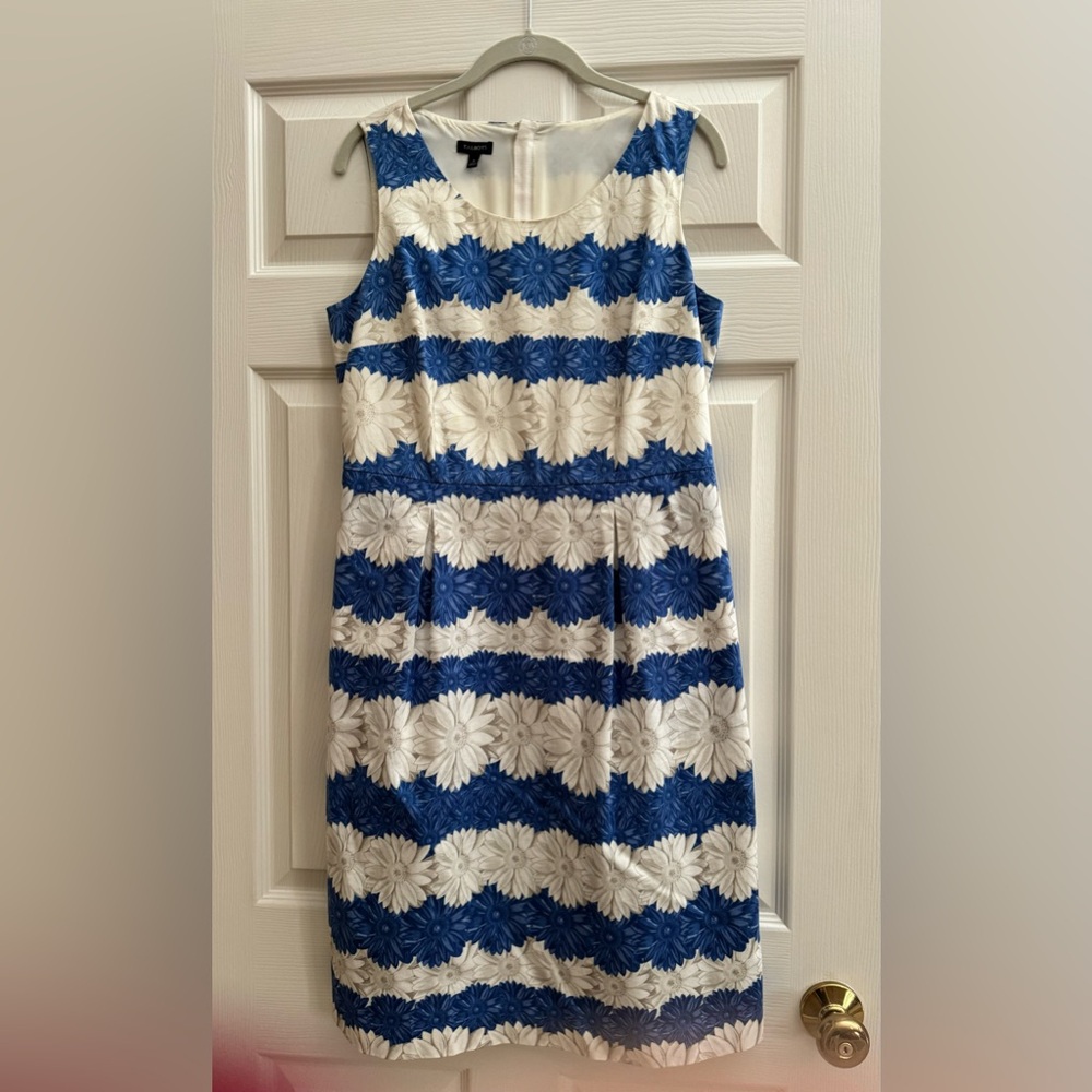 Talbots blue and white floral sundress, size 8